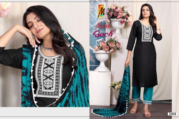 Master Soch Regular Wear Rayon Designer Ready Made Dress Collection